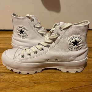 Converse lugged leather upper